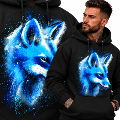 BLUZA Z KAPTUREM ZWIERZĘTA   LIS